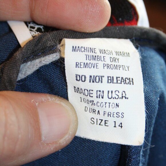 Orvis Navy Blue Women's Skirt Modest Made in the USA Size 14 - Picture 16 of 16